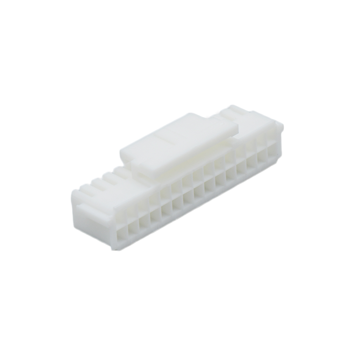 Pitch 2.00mm 双排带扣
公壳 PA66无卤 2x15pin 本色