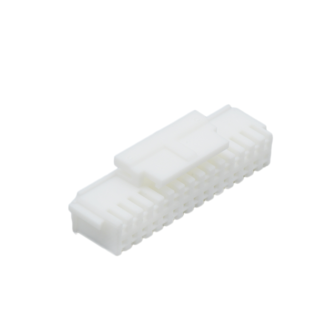 Pitch 2.00mm 双排带扣
公壳 PA66无卤 2x15pin 本色