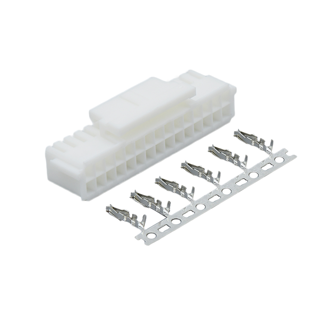 Pitch 2.00mm 双排带扣
公壳 PA66无卤 2x15pin 本色