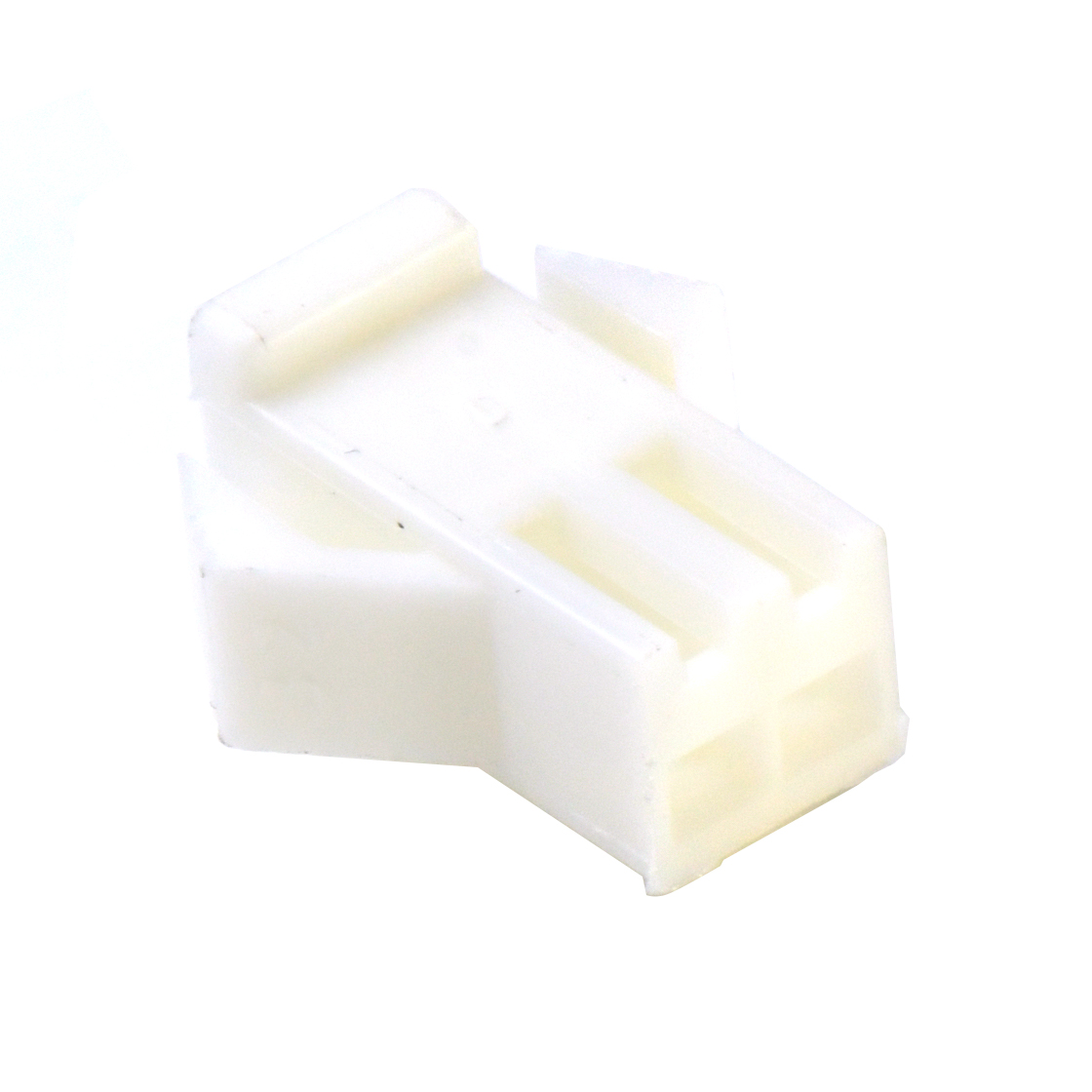 Pitch 2.5mm 单排公胶壳带翅膀 2pin 白色