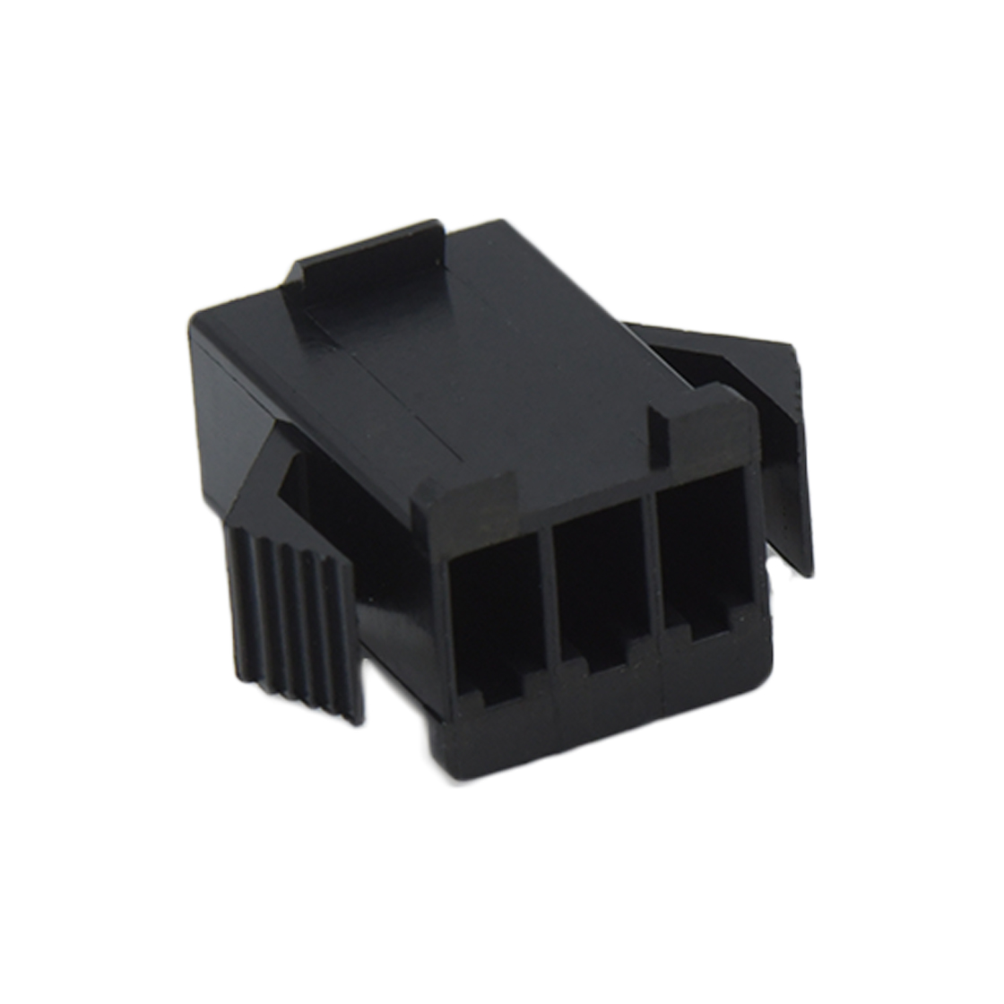 Pitch 2.5mm 单排公胶壳带翅膀 3pin 黑色