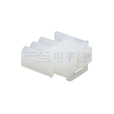 Pitch 6.35mm MALE HOUSING 03Pin 本色 PA66，94V-2