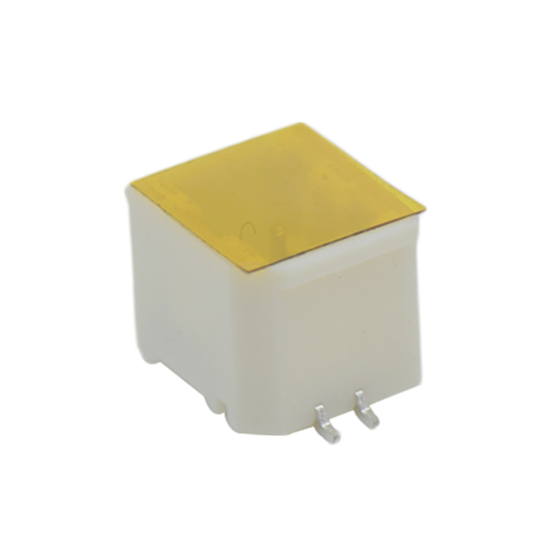 Pitch 1.00mm 180º 双排立贴带吸附盖Wafer 2x2Pin 本色 镀亮锡