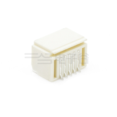 Pitch 1.00mm 90º 双排卧贴Wafer 2x5Pin 本色 镀全金G/F