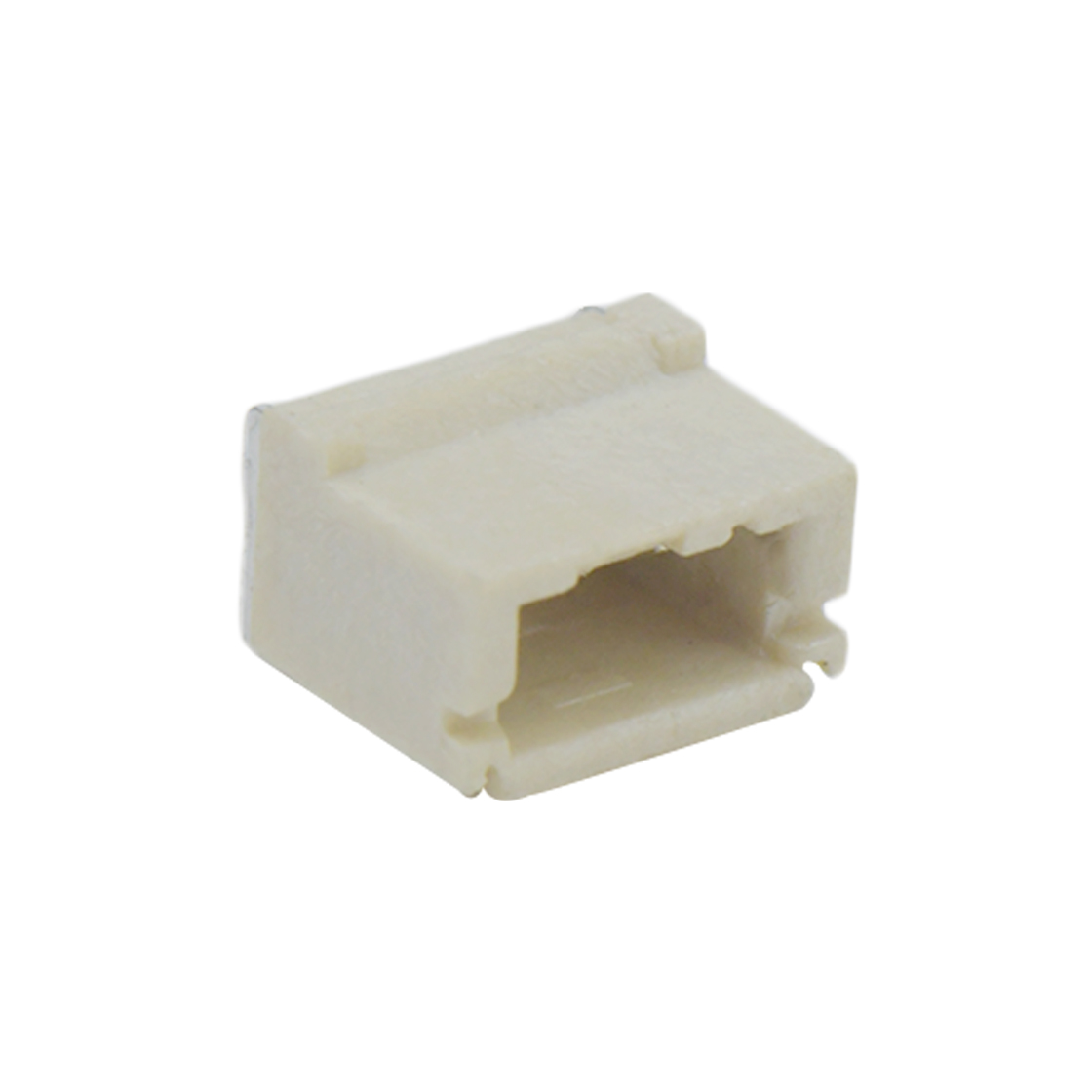 Pitch1.0mm 90°单排带扣卧贴 Wafer 3Pin 本色 镀亮锡