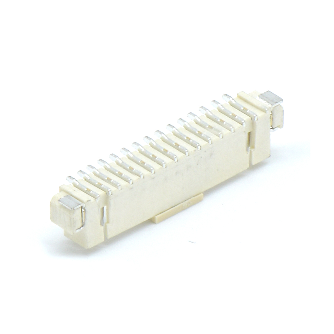 Wafer Pitch 1.25mm 单排立式 SMT型 无卤 15Pin 米黄色