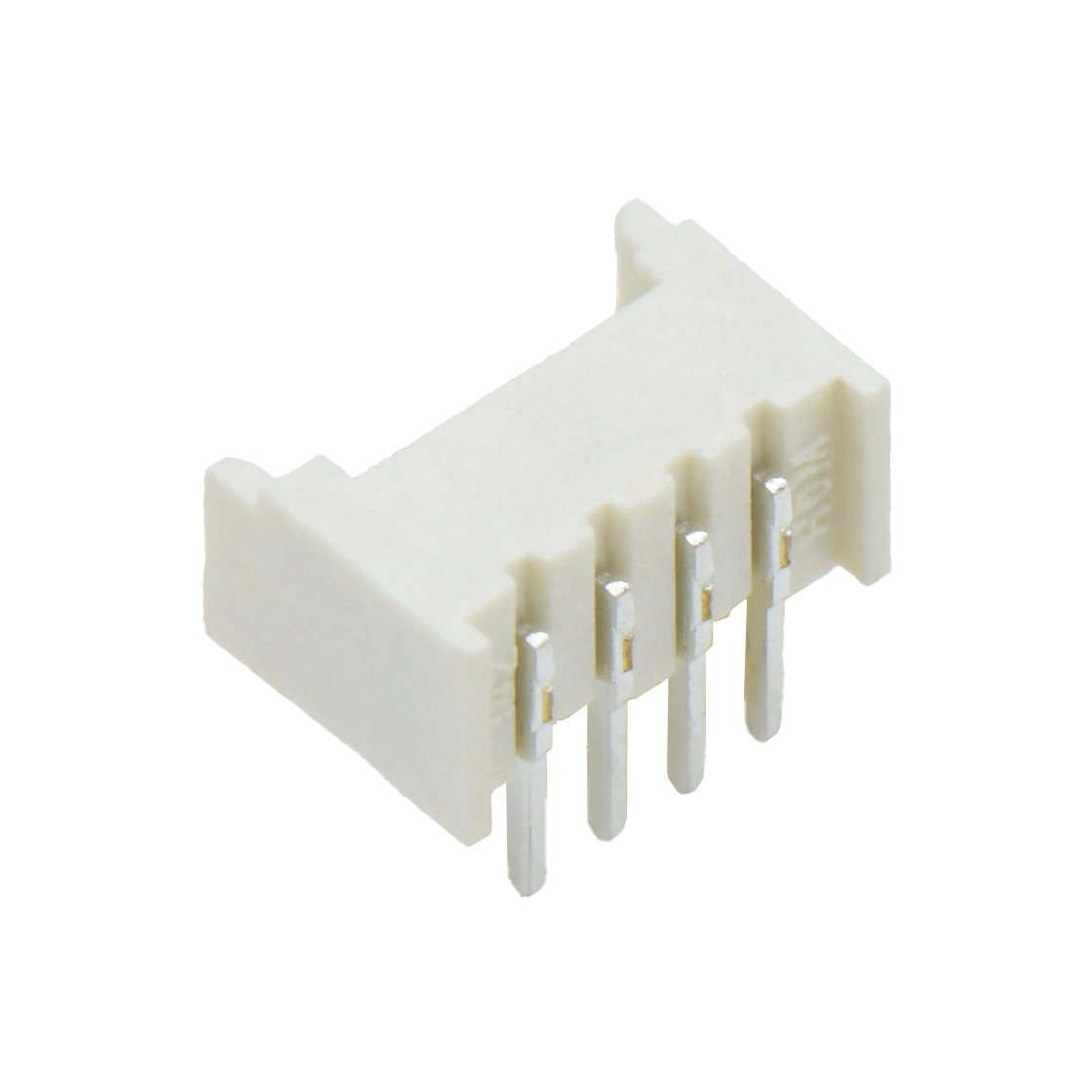 Pitch 1.25mm 90º单排开口卧插 Wafer 袋装 4Pin 米黄色 亮锡