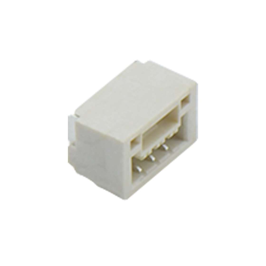 Pitch 1.25mm 90º 单排卧贴 Wafer 3Pin 本色 亮锡