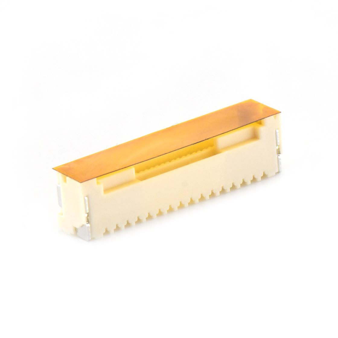 Pitch1.50mm 180°单排立贴 Wafer 无LOGO 16Pin 本色 镀亮锡