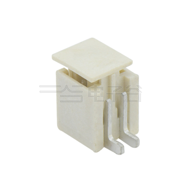 Pitch 1.50mm 180°单排立贴带扣 Wafer 2Pin 本色 镀雾锡