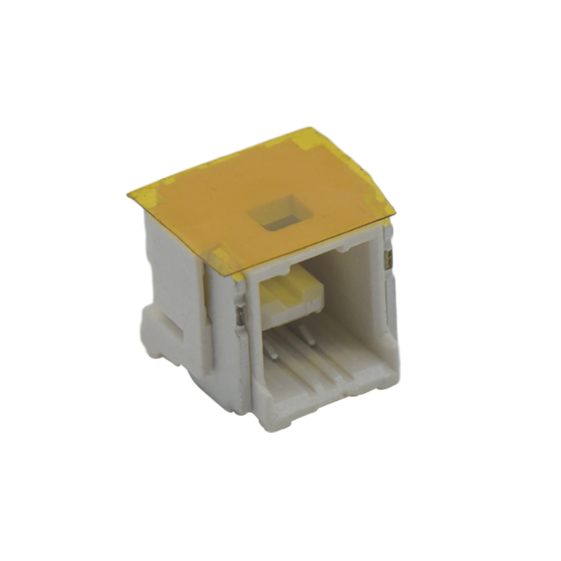 Pitch1.50mm 90°单排卧贴 Wafer 2pin 本色 镀雾锡