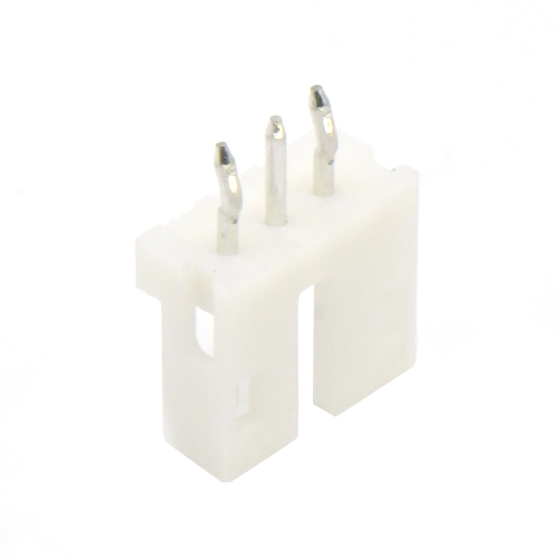 Pitch 2.00mm 180° 单排立插打外K Wafer 3pin 本色 镀亮锡