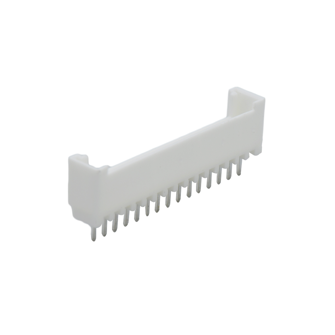 Pitch 2.00mm 180°单排立插 Wafer PA66 15pin 本色 镀亮锡