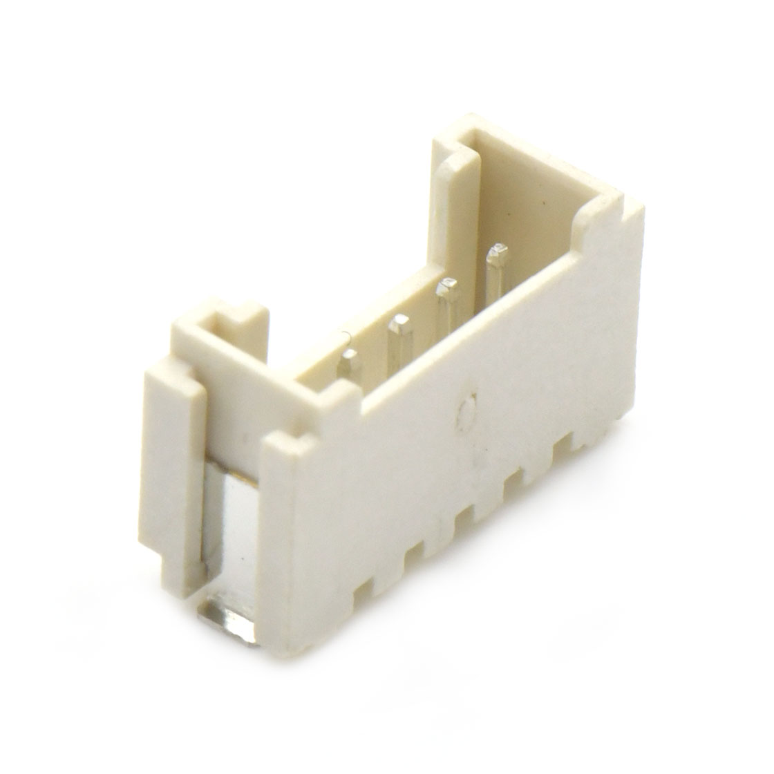 Pitch 2.0mm 180°HY单排立贴 Wafer 5pin 米黄色 PA10T,UL94V-0 镀亮锡