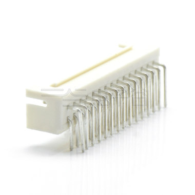 Pitch 2.0mm 90° 双排不带定位弯针 Wafer 2X10Pin 本色 镀亮锡