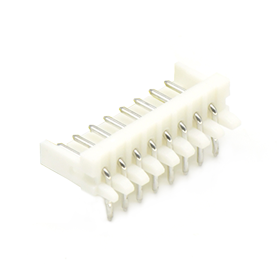 Pitch 2.00mm 90°单排卧插打外K Wafer 8pin 本色 镀亮锡