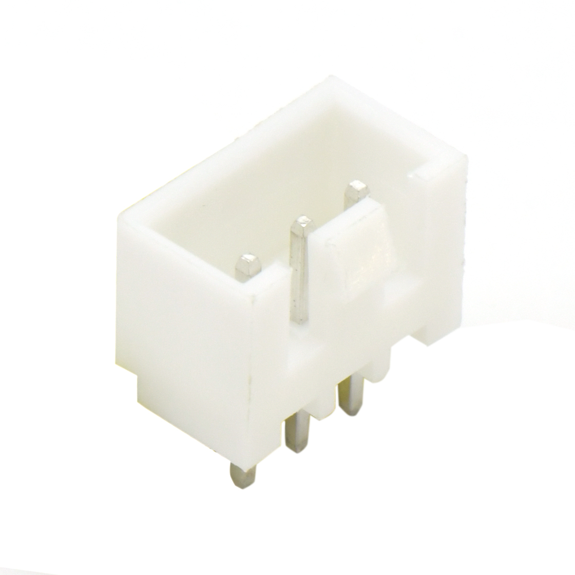 Pitch2.50mm 180°单排立插带扣Wafer 3Pin 本色 镀亮锡