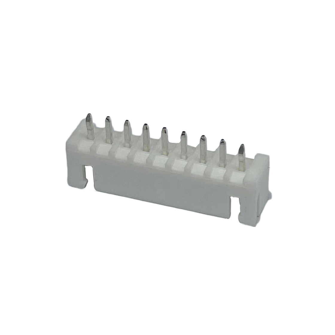 Pitch 2.50mm 180°WAFER 打K 9Pin 白色 PA66, UL94V-0 亮锡