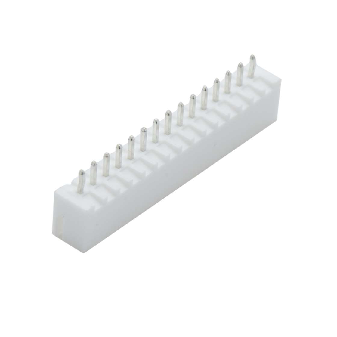 Pitch 2.50mm 180°WAFER 打K 15Pin 白色 PA66, UL94V-0 亮锡