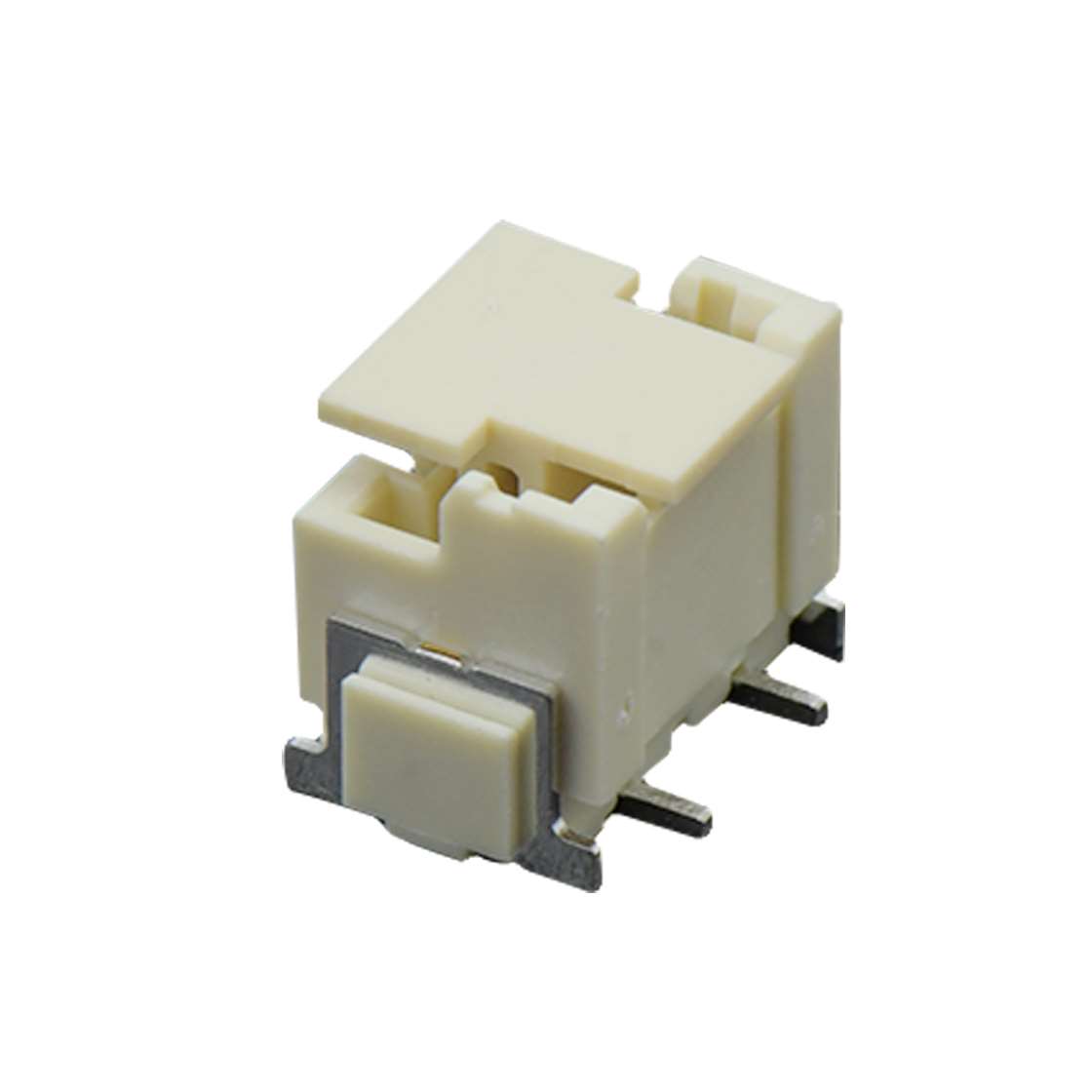 Pitch 2.50mm 180° 单排立贴带扣 带吸附盖 Wafer卷装 3Pin 本色 镀雾锡