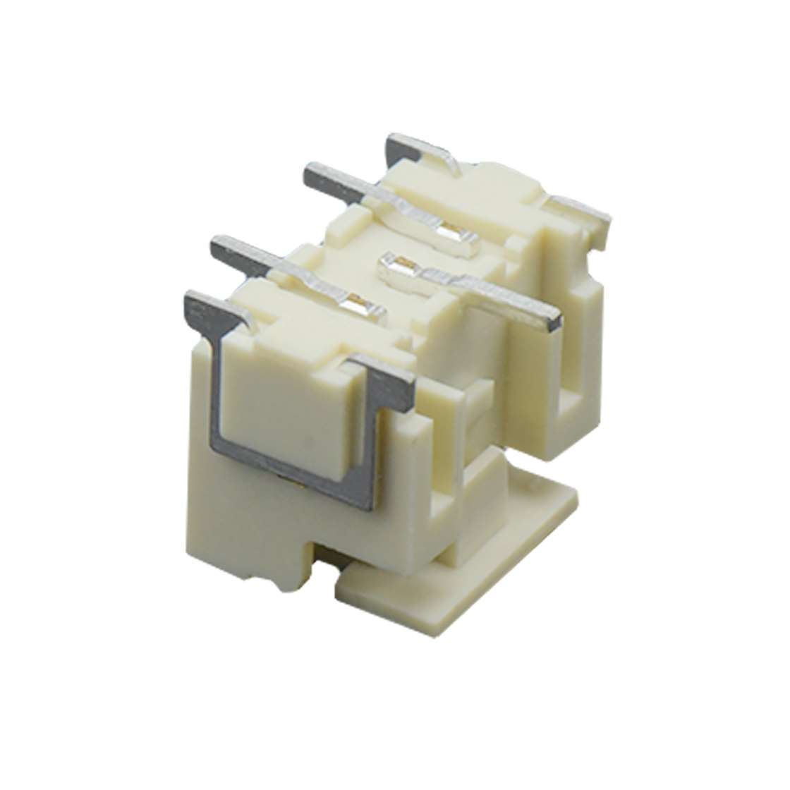 Pitch 2.50mm 180° 单排立贴带扣 带吸附盖 Wafer卷装 3Pin 本色 镀雾锡