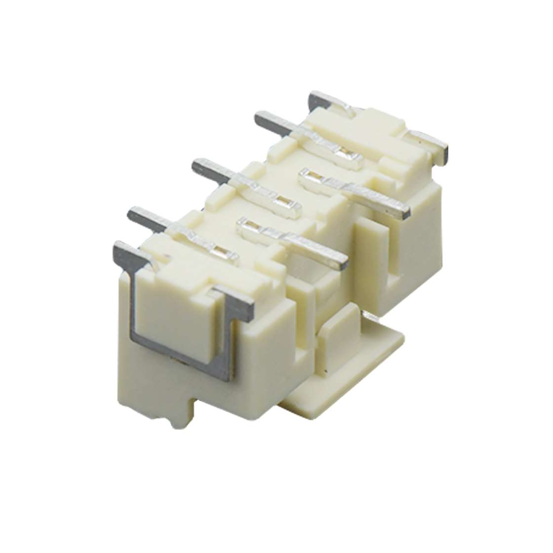 Pitch 2.50mm 180° 单排立贴带扣 带吸附盖 Wafer卷装 5Pin 本色 镀雾锡