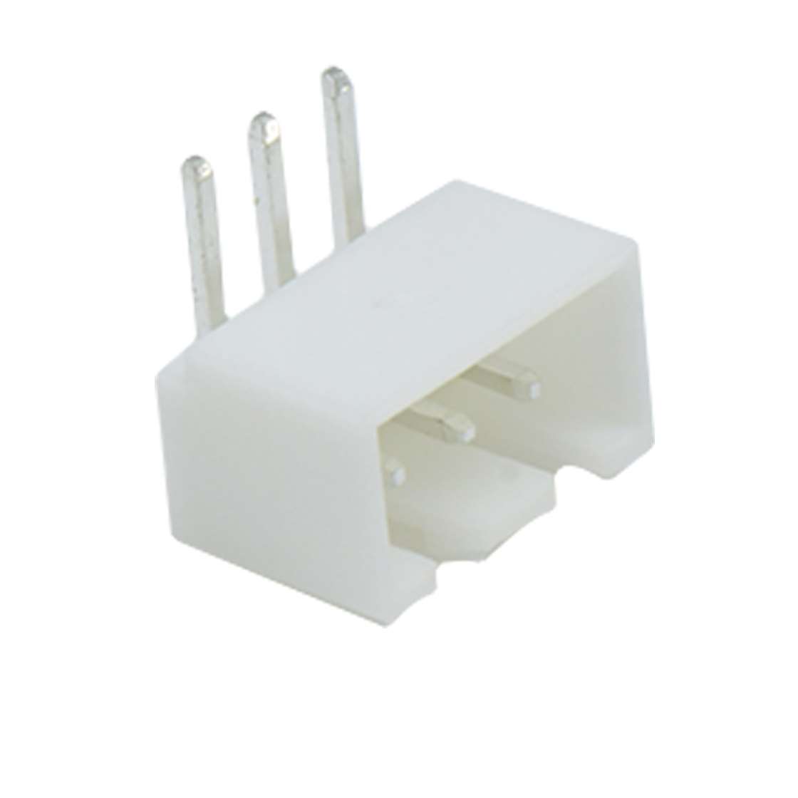 Pitch2.50mm 90°单排卧插带扣Wafer 3Pin 本色 镀亮锡