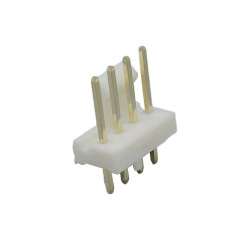 Pitch 2.54mm 单排180°立插半靠背带柱 Wafer