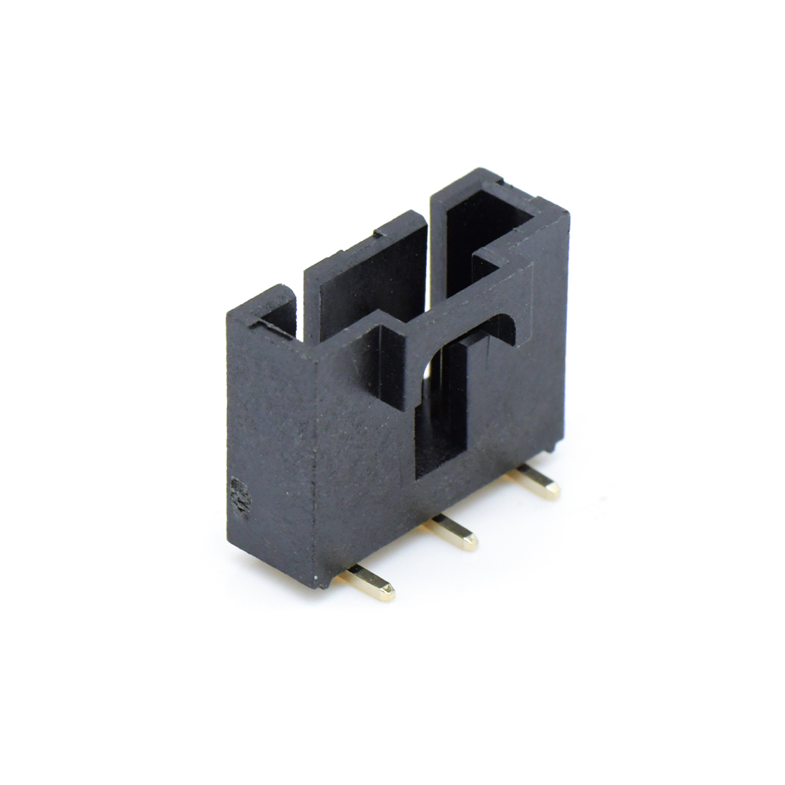 Pitch 2.54mm 180° 立贴带扣 Wafer PA9T 5Pin 黑色 镀全金Gold Flash