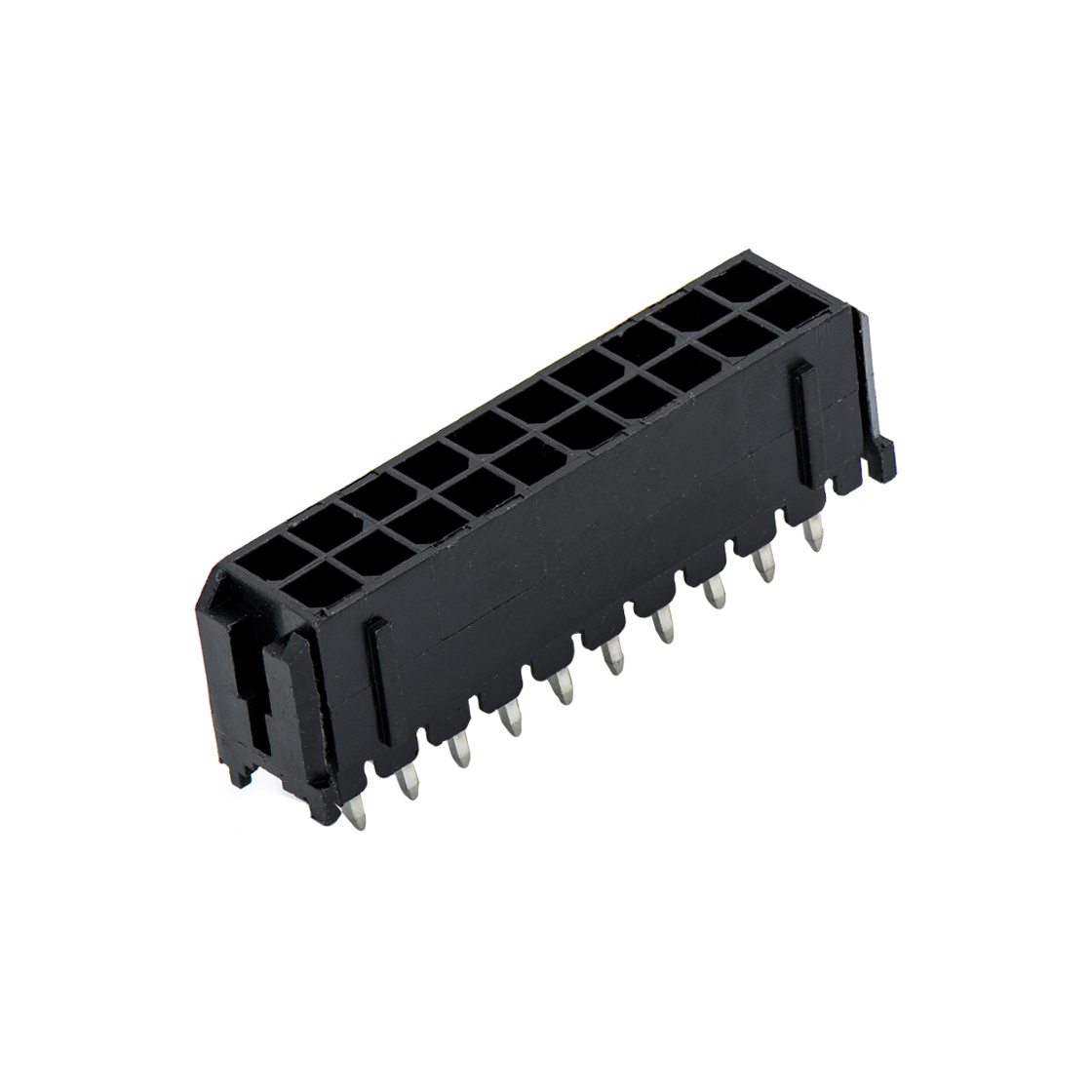 Pitch 3.00mm 180º双排打K DIP型 Wafer 2X10pin 黑色 镀亮锡