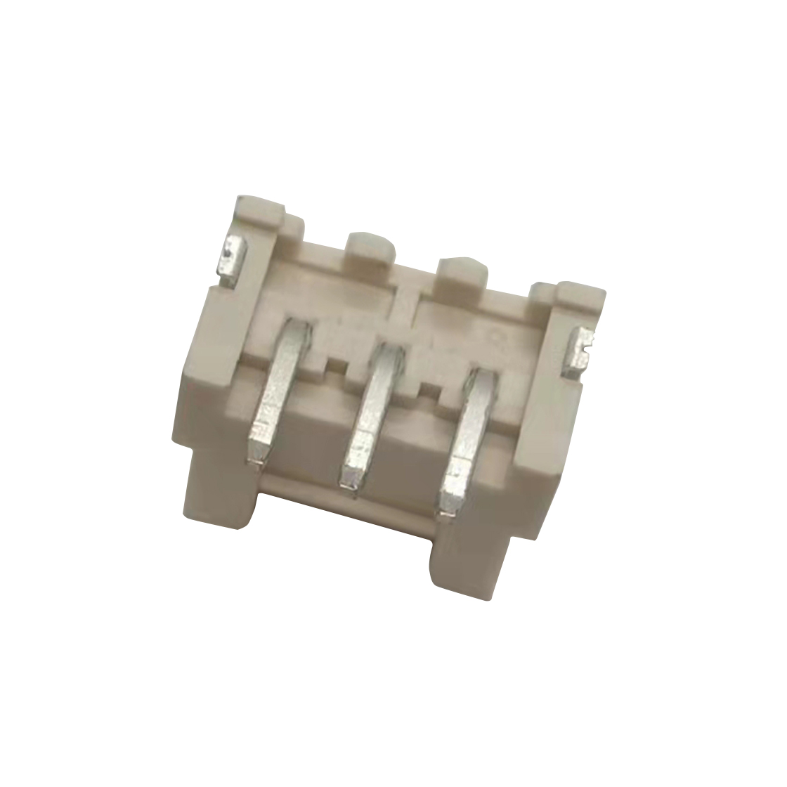 Pitch 3.96mm 180° 单排立贴 Wafer 3Pin 本色 LCP UL94V-0 亮锡