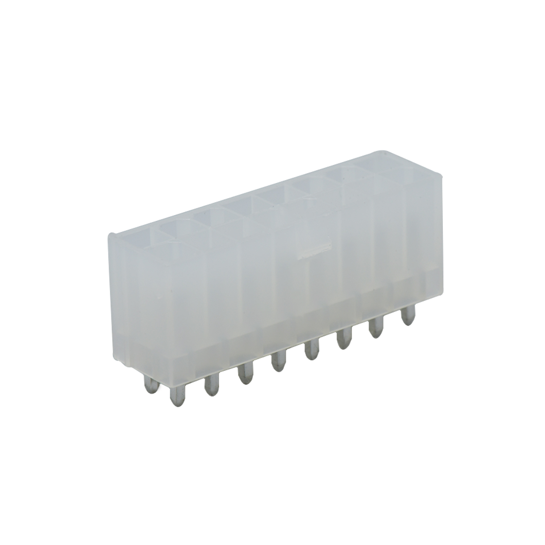 Pitch 4.2mm 双排 180°DIP Wafer 实心针 2X8Pin 本色 亮锡