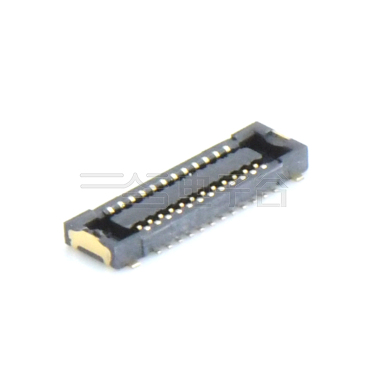 Board to Board Pitch0.4 H0.80mm母座 24Pin 黑色 镀金1.5u"