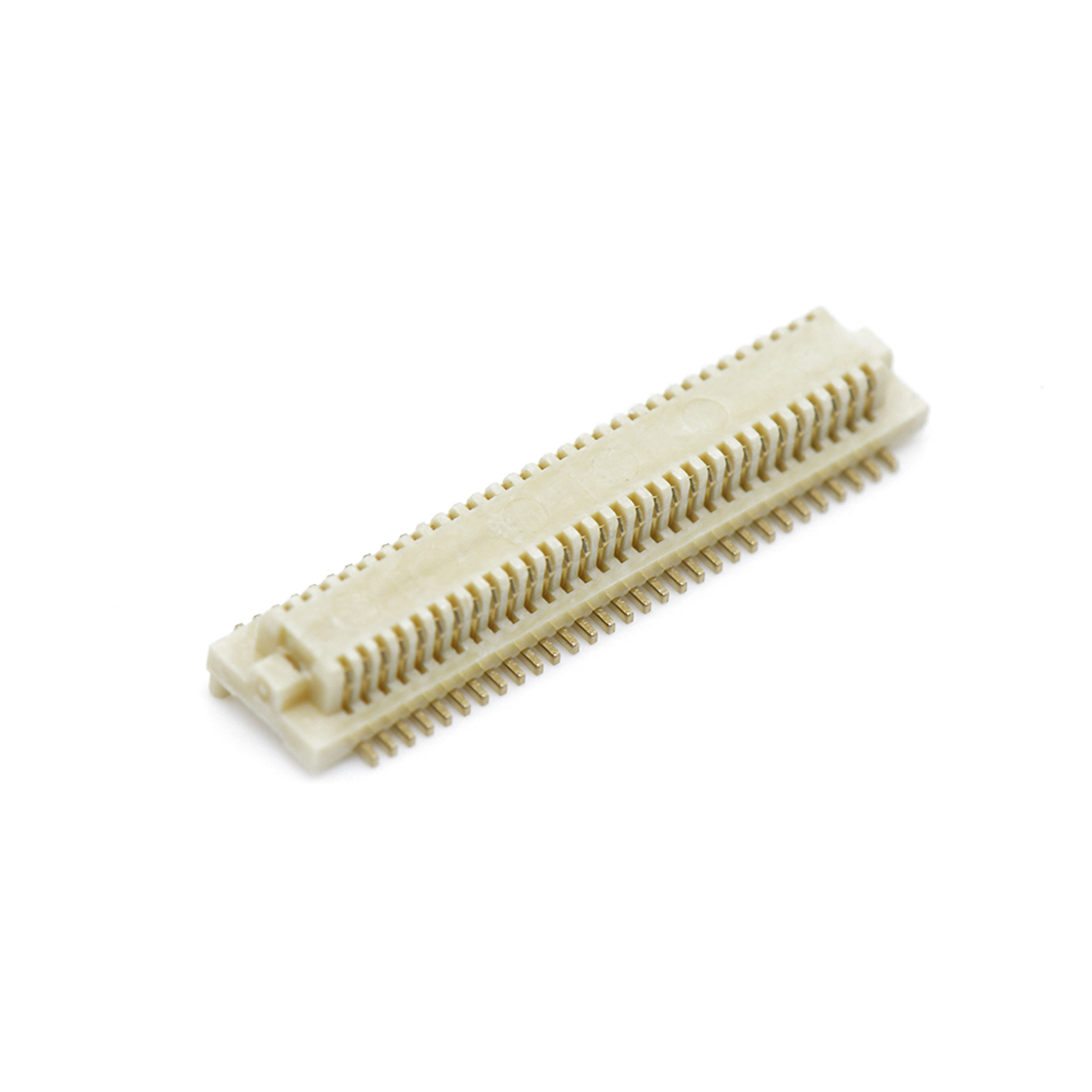 Board to Board Pitch0.5mm H2.1mm 双排立贴带柱公座 60Pin 白色 镀全金Gold flash
