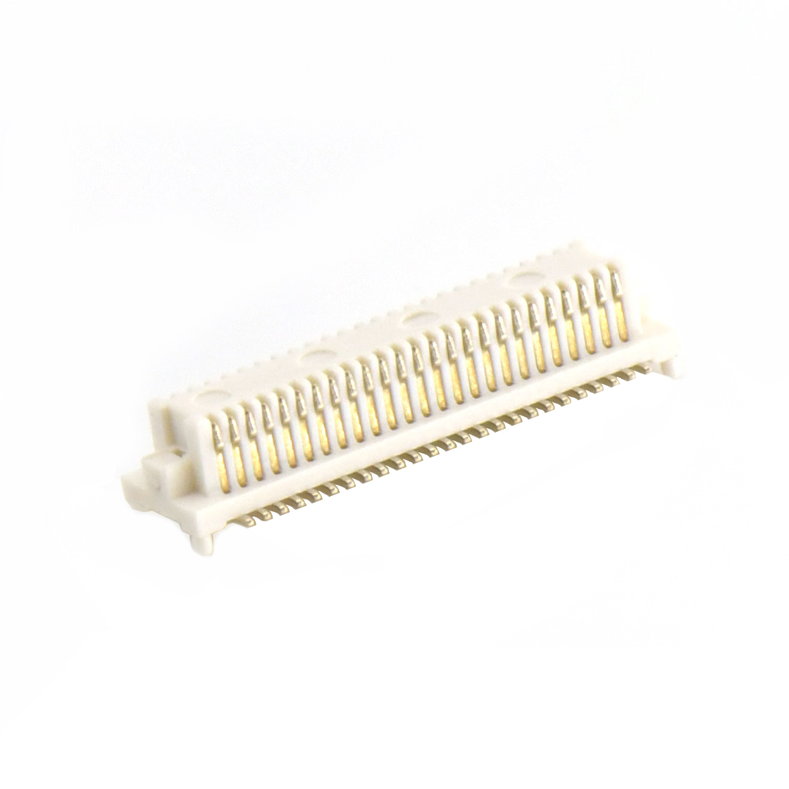 Board to Board Pitch0.5 单槽 H2.7 双排SMT型带柱公座 50Pin 白色 镀全金G/F