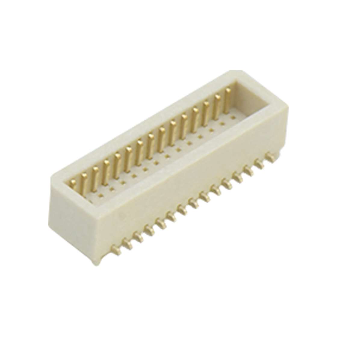 Board to Board Pitch 0.8 H2.9mm 单槽双排 SMT型母座 30pin 本色 镀半金锡 G/F