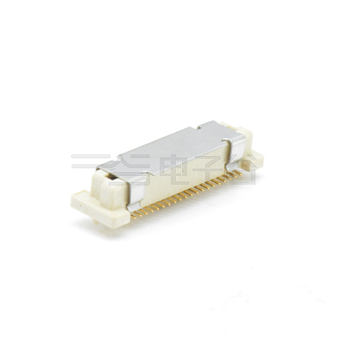 Board to Board 0.8mm 单槽H3.7mm双排带柱母座 40pin 米黄色 镀全金G/F