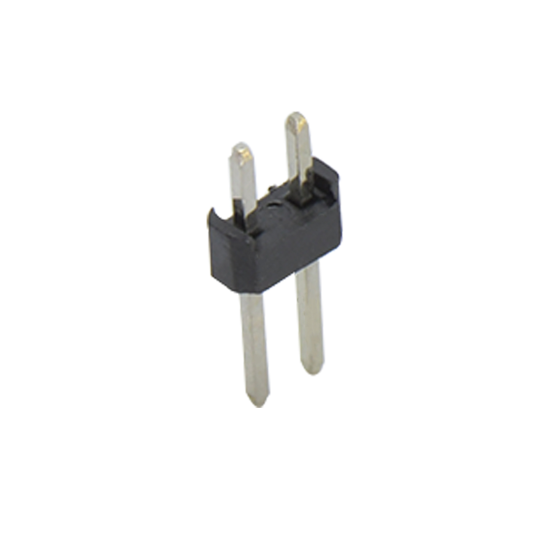 Pitch 2.00mm 180° 双排 DIP 单塑排针 L=8.1 2X01Pin 黑色 镀全金G/F