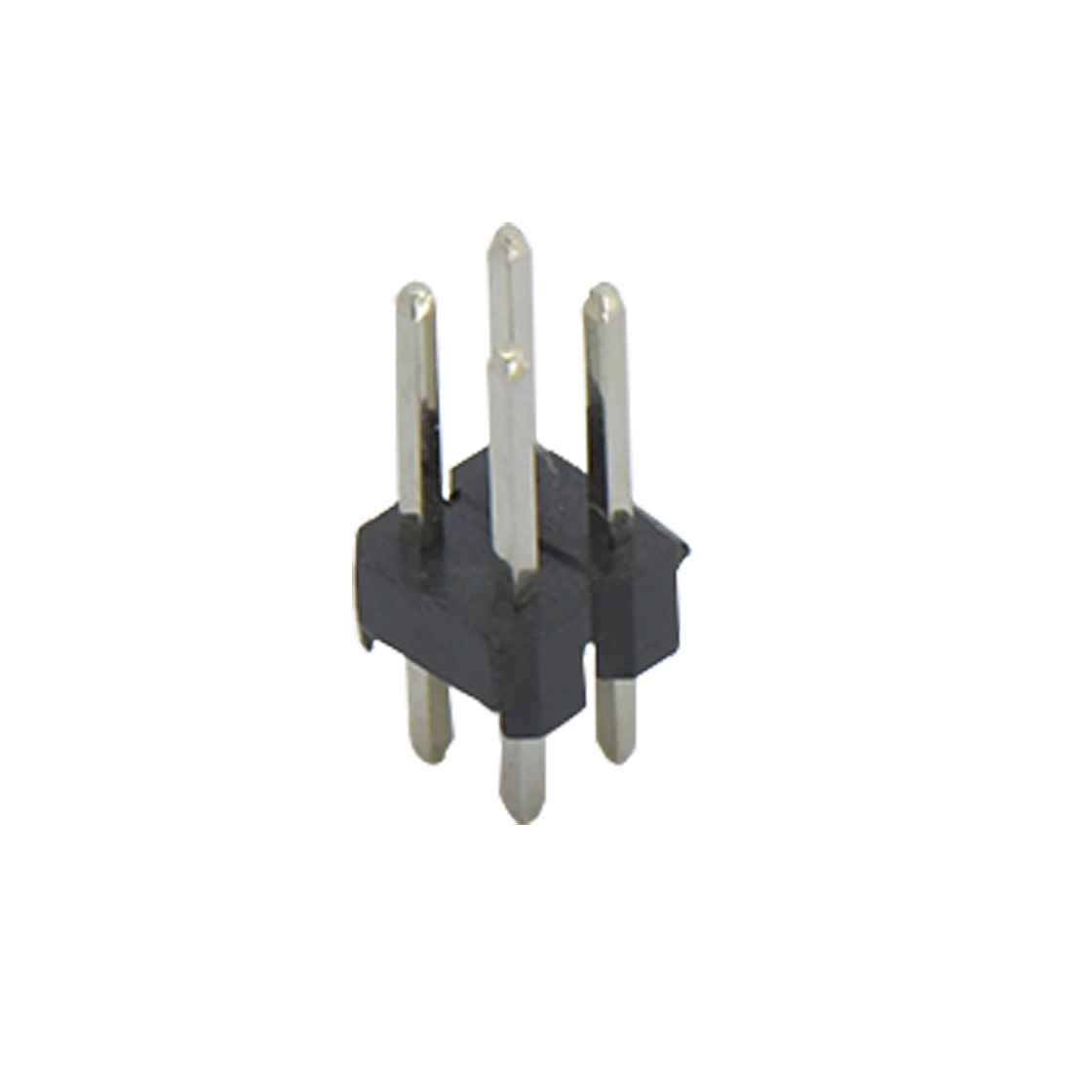 Pitch 2.00mm 180° 双排 DIP 单塑排针 L=8.1 2X02Pin 黑色 镀全金G/F