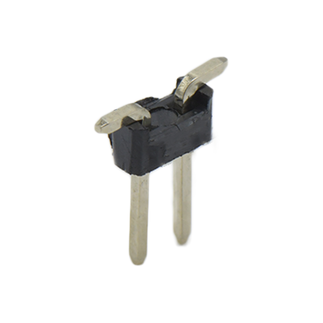 Pitch 2.54mm 180°双排 SMT单塑 排针 2X01Pin 黑色 镀全金G/F