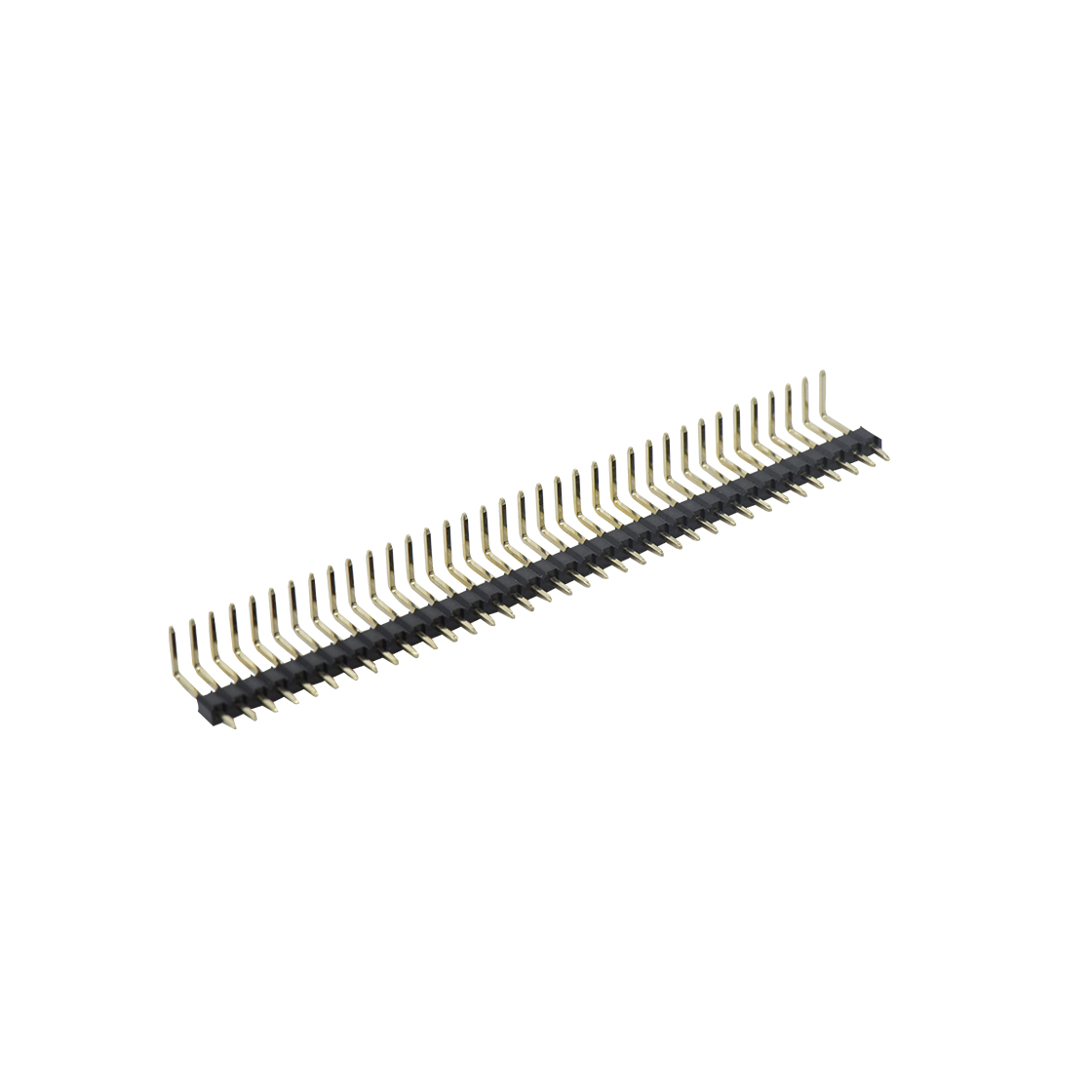 Pitch 2.50mm 90º 单排 DIP 排针 36Pin 黑色 G/F