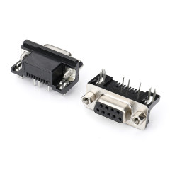 DR 9F 90°DIP 黑胶 直锁 Sn 防火 螺丝4.8(仅2.3.5孔位插针)