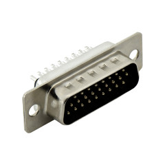 D-SUB HDB 26Pin 公头 焊线式 不锈钢