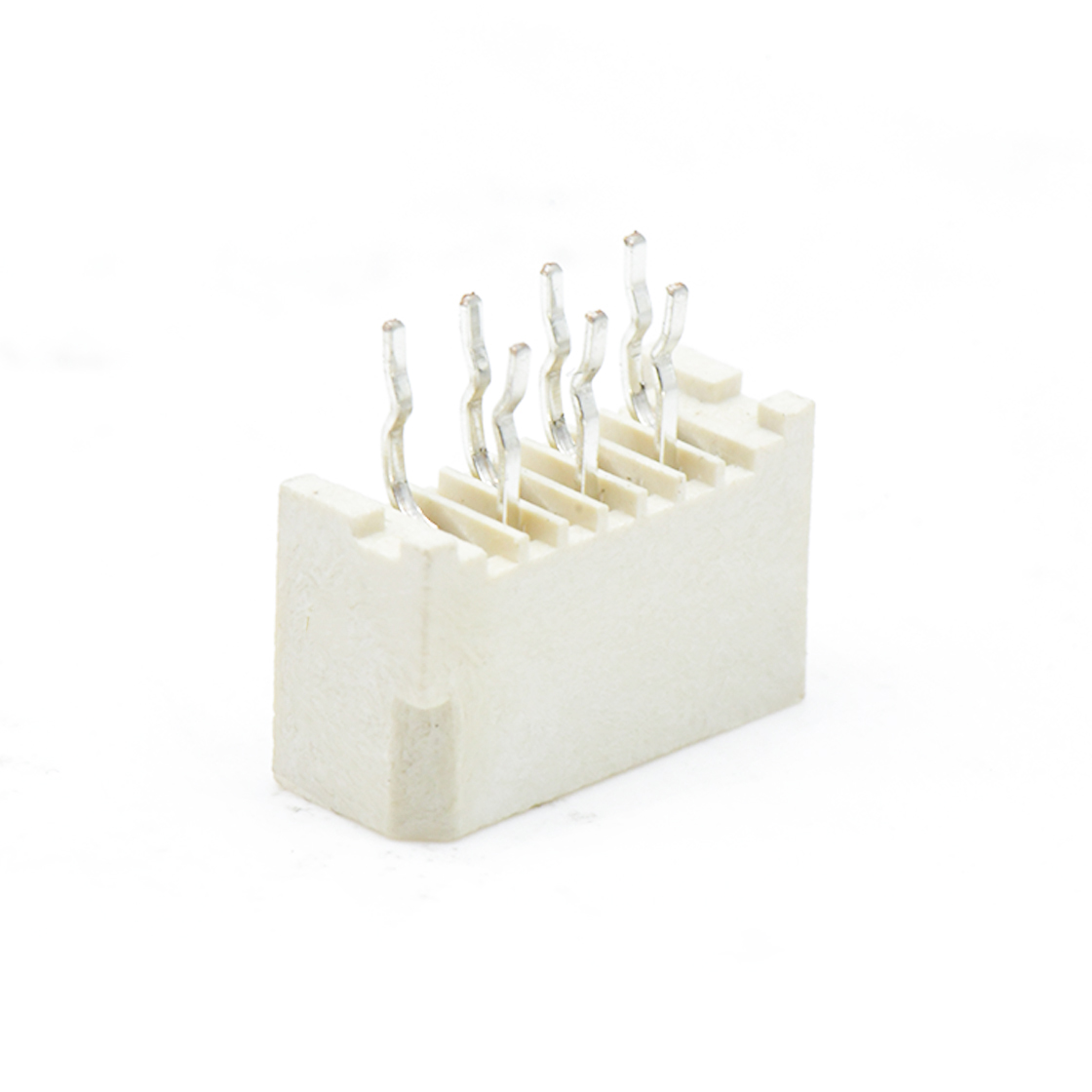 Pitch 1.25mm 180º A型 立插 7Pin 本色