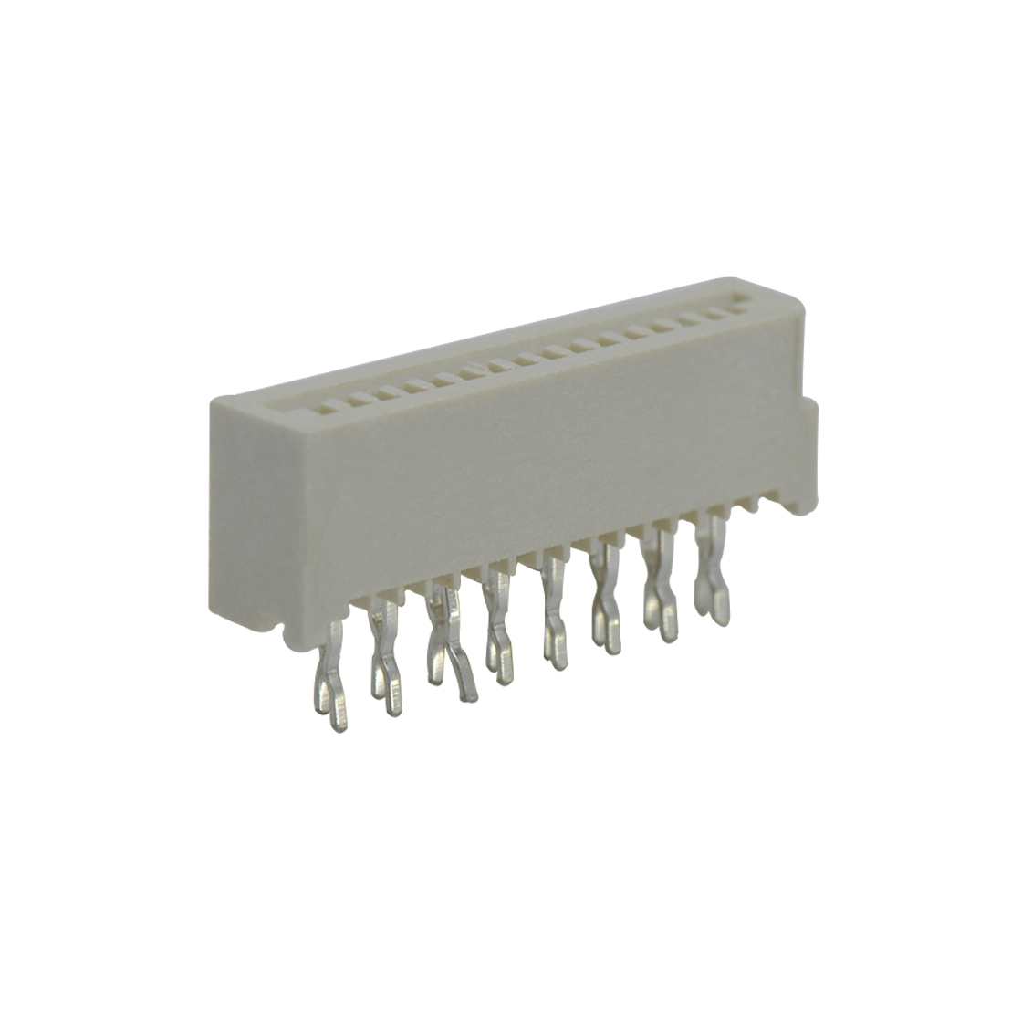 Pitch 1.25mm 180º A型 立插 16Pin 本色