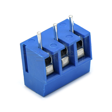 PCB螺钉式接线端子3Pin 间距5.00mm 蓝色