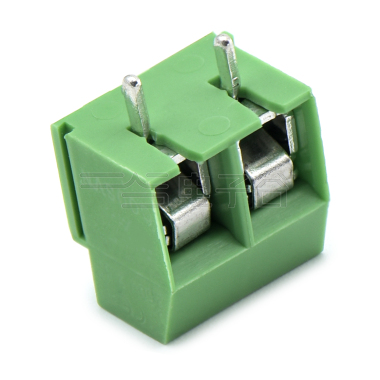 PCB螺钉式接线端子2Pin 间距5.00mm 绿色