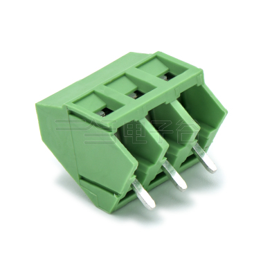 PCB螺钉式接线端子3Pin 间距5.08mm 绿色
