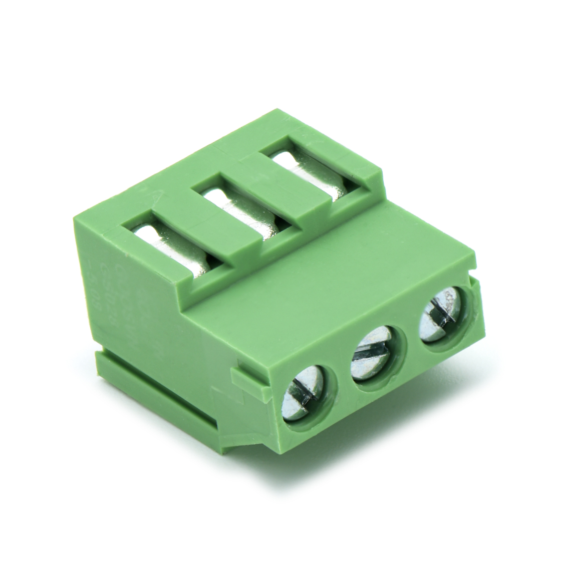 PCB螺钉式接线端子3Pin 间距5.08mm 绿色