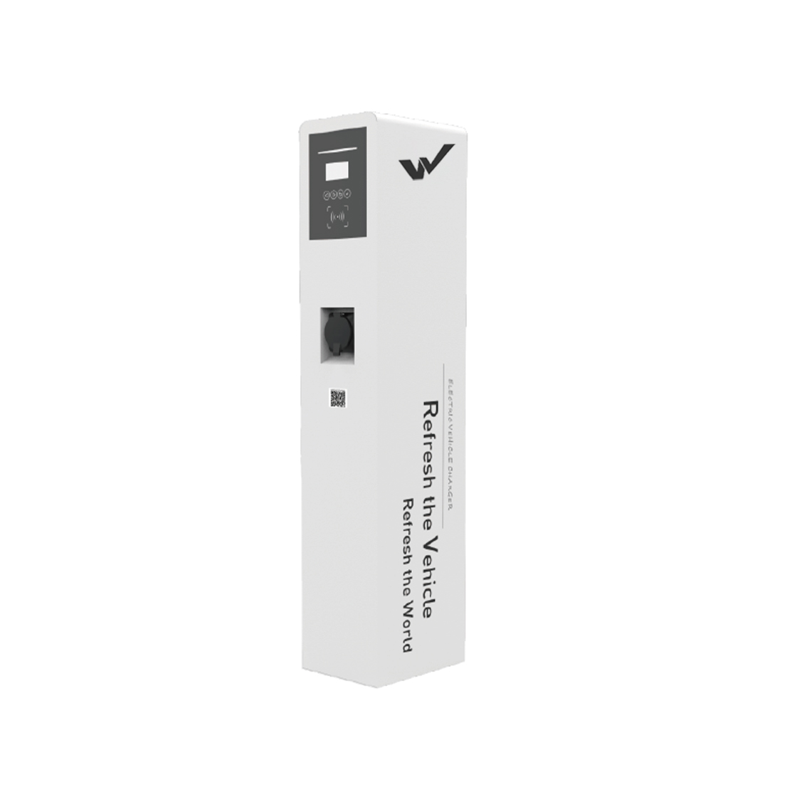 欧标44KW运营版落地式三相交流桩 带刷卡wifi 扫码充电 2.7寸LCD显示屏